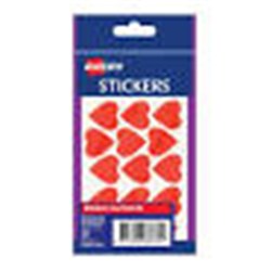 Avery Sticker Handipacks Medium Red Hearts - B Pack Pack of 300
